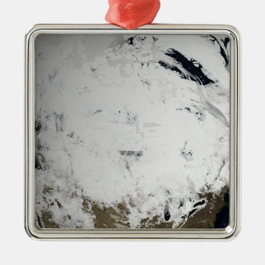 1日の雲のシミュレーシ独身のョン2 メタルオーナメント (正面)