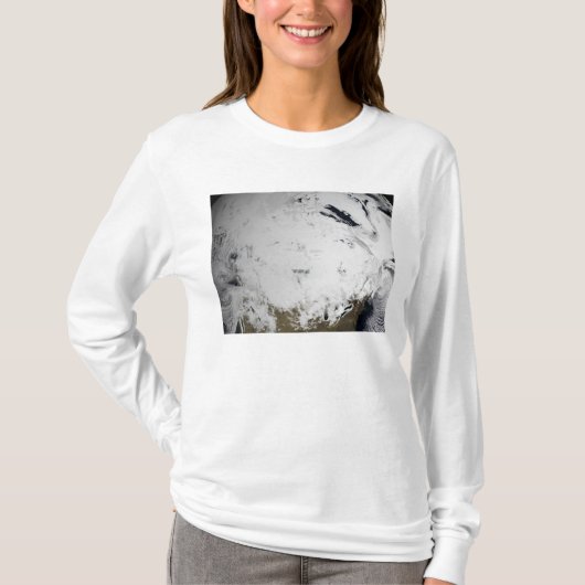 1日の雲のシミュレーシ独身のョン2 Tシャツ (正面)