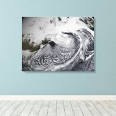 1日の雲のシミュレーシ独身のョン3 キャンバスプリント (インサイチュ (ウッドフロア))