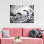 1日の雲のシミュレーシ独身のョン3 キャンバスプリント (インサイチュ (リビング))