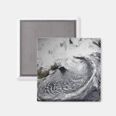 1日の雲のシミュレーシ独身のョン3 マグネット (正面/裏面)