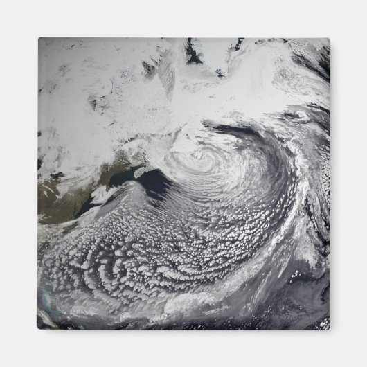 1日の雲のシミュレーシ独身のョン3 マグネット (正面)