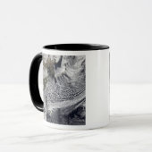 1日の雲のシミュレーシ独身のョン4 マグカップ (正面左)