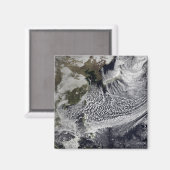 1日の雲のシミュレーシ独身のョン4 マグネット (正面/裏面)