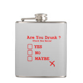 1日の飲み方ユーおもしろいモ飲アテストブーズウイスキー フラスク (正面)