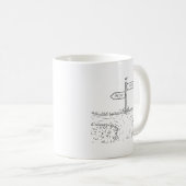 1日または1日1マやる気を起こさせるグ コーヒーマグカップ (正面右)