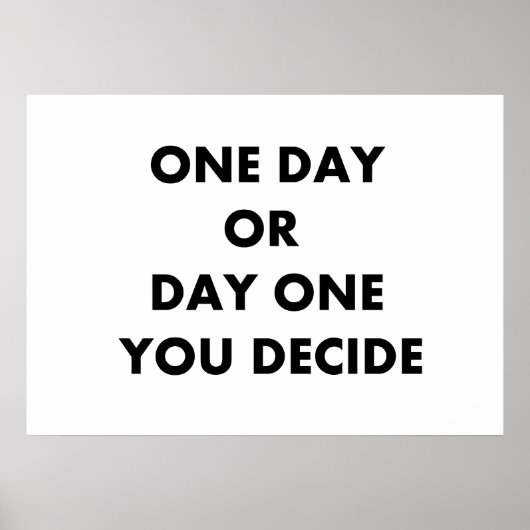 1日または1日 ポスター (正面)