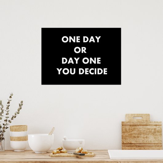 1日または1日 ポスター (キッチン)