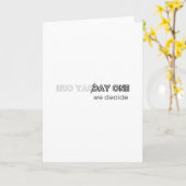 1日または1日 – 私たちは決定 カード (黄色い花)