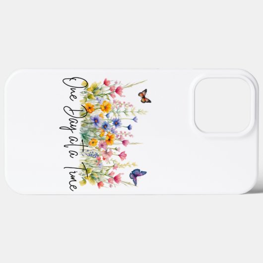 1日を一度に引用文の感動的花 Case-Mate iPhoneケース (裏面 (横))