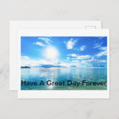 1日を素晴らし過ごす ポストカード (正面/裏面)