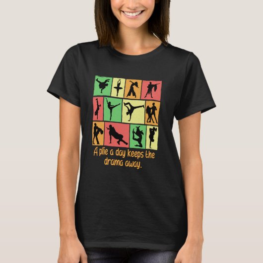 1日を過保ごすドラマ遠くにダンスダン Tシャツ (正面)