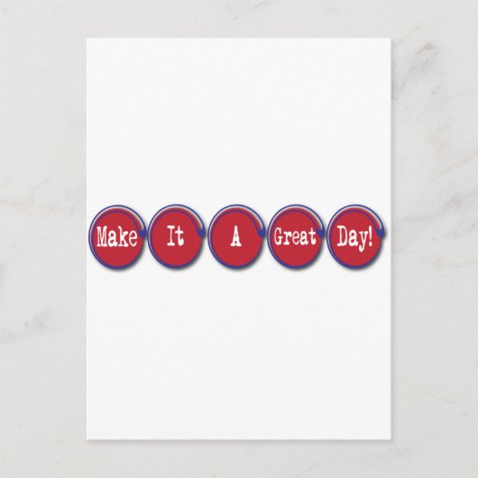 1日を過素晴らしごす ポストカード (正面)