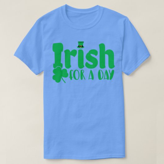 1日アイルランド語St patricks day Tシャツ (デザイン正面)