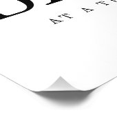 1日インスパイアの汚れ引用文ホワイトブラック フォトプリント            (角)