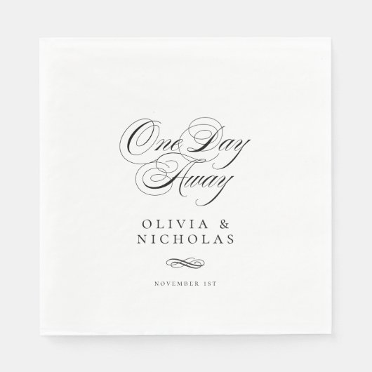 1日エレガントのリハ結婚ーサルディナー スタンダードランチョンナプキン (正面)