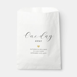 1日エレガントの金ゴールド遠くにハートリハーサルディナー フェイバーバッグ