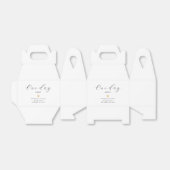 1日エレガントの金ゴールド遠くにハートリハーサルディナー フェイバーボックス (折り畳みなし)