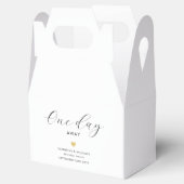 1日エレガントの金ゴールド遠くにハートリハーサルディナー フェイバーボックス (オープン)