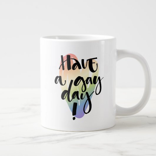 1日ゲイする ジャンボコーヒーマグカップ (右)