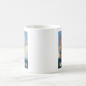 1日スキーヴィンテージ コーヒーマグカップ (中央)