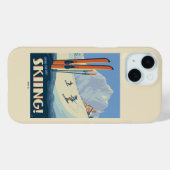 1日スキーヴィンテージ Case-Mate iPhoneケース (裏面 (横))