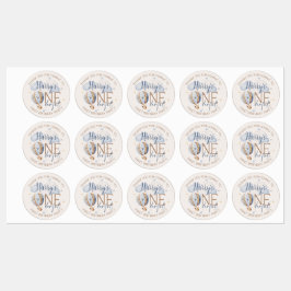 1日パーソナライズされた生のパーティースタンプ ラベル