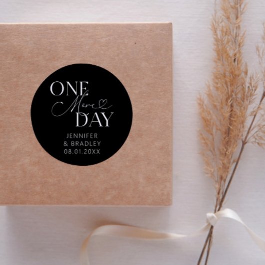 1日ミニマルのリハ結婚ーサルブラック ラウンドシール