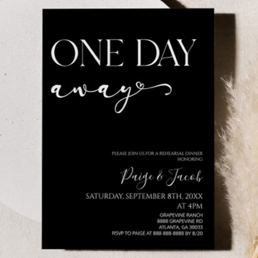 1日ミニマ遠くにリストのリハ結婚ーサルディナー 招待状