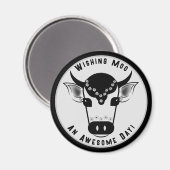 1日モーの牛素晴らし磁かわいらし石の願い マグネット (正面/裏面)