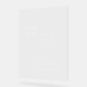 1日リハーサル遠くにディナーアクリルウェルカムサイン アクリルサイン (傾斜)