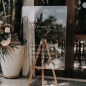 1日リハーサル遠くにディナーアクリルウェルカムサイン アクリルサイン