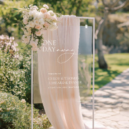 1日リハーサル遠くにディナーアクリルウェルカムサイン アクリルサイン