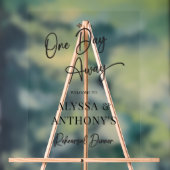 1日リハーサル遠くにディナースクリプト歓迎サイン アクリルサイン (ニュートラル)