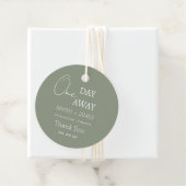 1日リハーサル遠くにディナーセージグリーンありがとう フェイバータグ (インサイチュ)