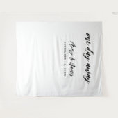 1日リハーサル遠くにディナーフォトブース背景 タペストリー (正面(横))