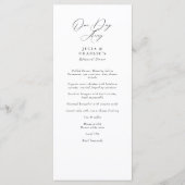 1日リハーサル遠くにディナーメエレガントニュー メニュー (正面)