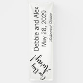 1日リハーサル遠くにディンバナーパーソナライズされた 横断幕 (縦)