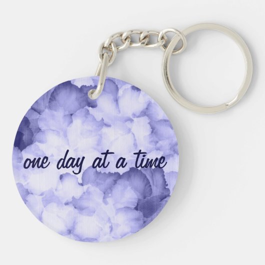 1日一度におよびオウムの誕生日の平静のギフト キーホルダー (裏面)