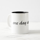 1日一度に..... ツートーンマグカップ (正面左)