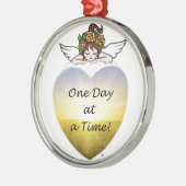 1日一度に メタルオーナメント (左)