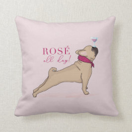 1日中フレンチ・ブルドッグの枕Rosé クッション