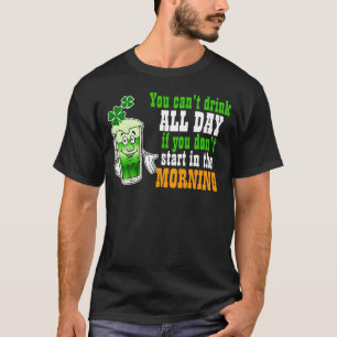 1日中傾斜した飲み物、おもしろいなアイルランド語 Tシャツ