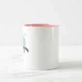 1日中昼寝は、終夜のマグ眠ります ツートーンマグカップ (中央)