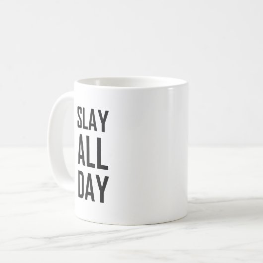 1日中殺害して下さい コーヒーマグカップ (正面左)