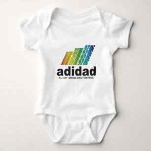 1日中私は漂うことについて夢を見ます (adidad) ベビーボディスーツ