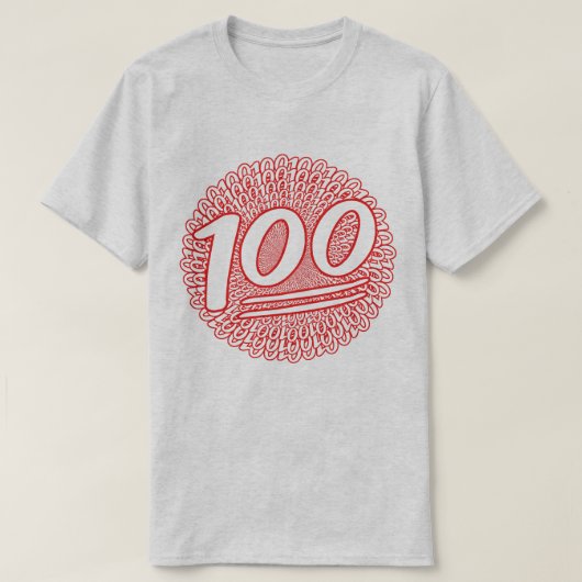 1日保中100だ Tシャツ (デザイン正面)