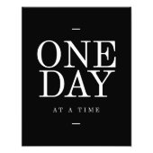 1日勉強やる気を起こさせる引用文ポスター フォトプリント            (正面)