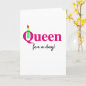 1日女王 カード (黄色い花)