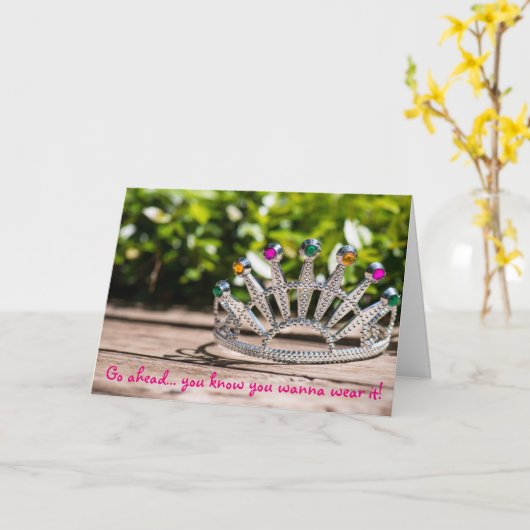 1日女王-誕生日 カード (黄色い花)